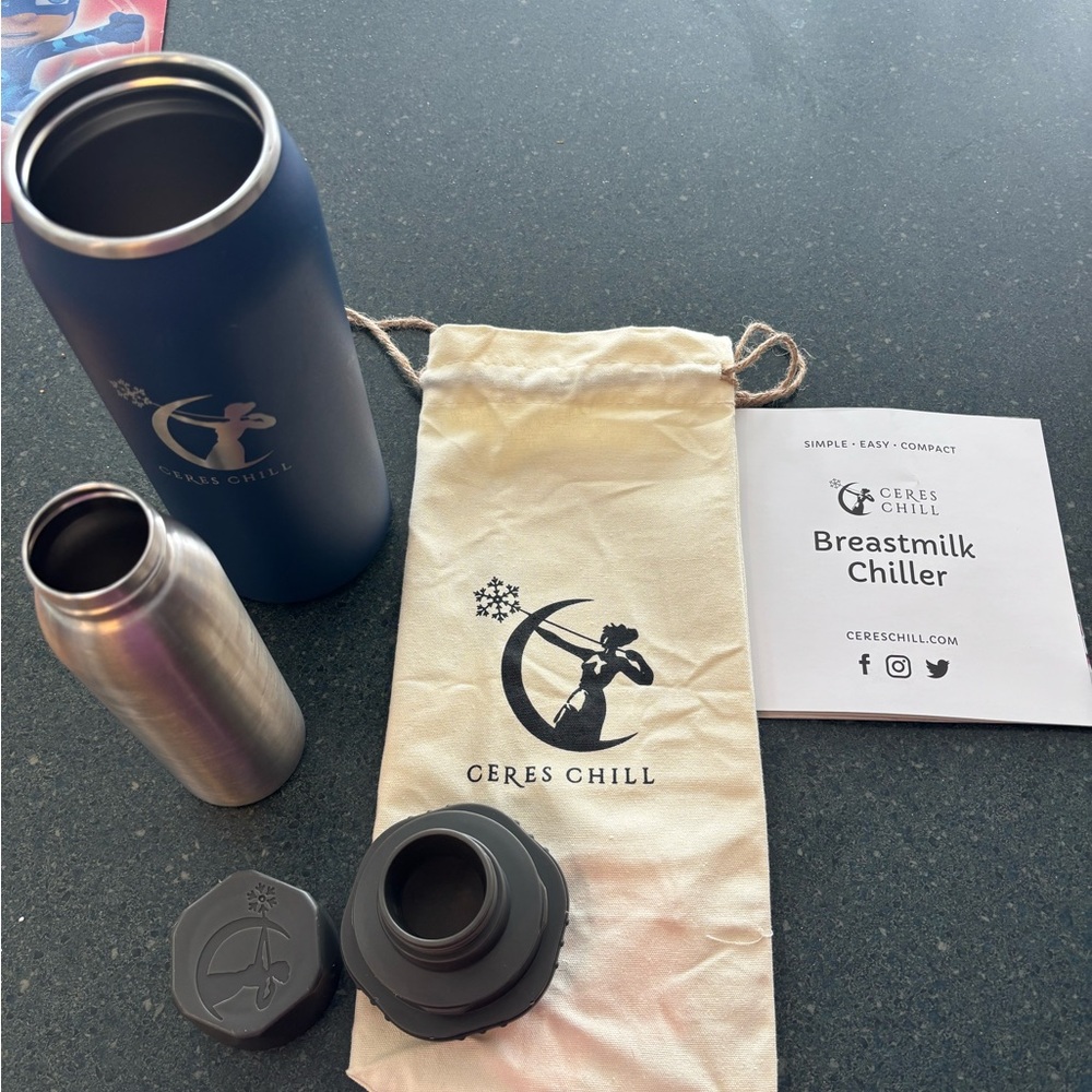 Ceres Chill Breastmilk Chiller - Blue and Silver